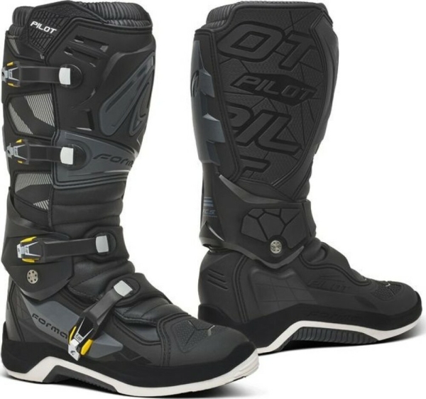 Cizme Moto MX Pilot Black Anthracite, 3