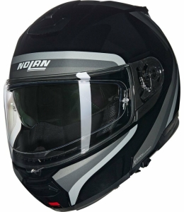 Casca Moto Flip-Up N100-6 Assoluto Black Silver 25, 5