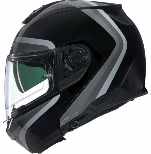 Casca Moto Flip-Up N100-6 Assoluto Black Silver 25, 5