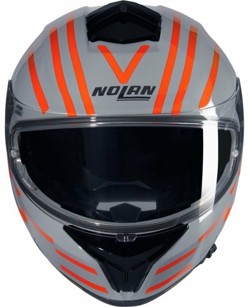 Casca Moto Full Face N80-8 Veloce Gray Orange 25, 7