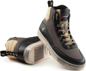 Ghete Moto Milano Flow Black/Ecru
