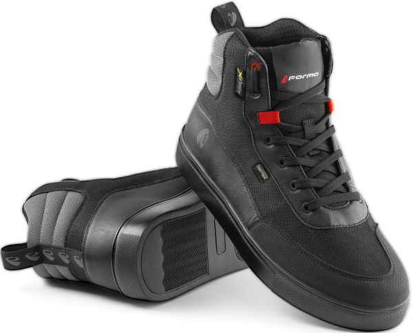 Ghete Moto Milano Dry Black/Grey, 3