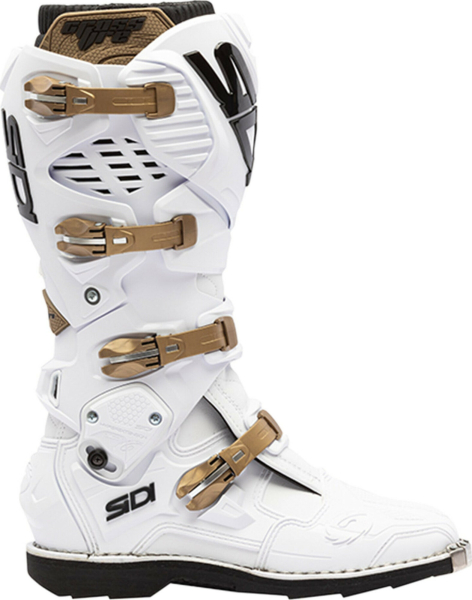 Cizme Moto Crossfire 3 White/Bronze, 13