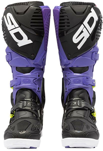 Cizme Moto MX/Enduro Crossfire 3 SRS Violet/Black/Yellow Fluo, 13