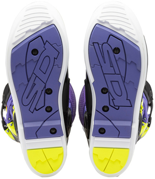 Cizme Moto MX/Enduro Crossfire 3 SRS Violet/Black/Yellow Fluo, 8