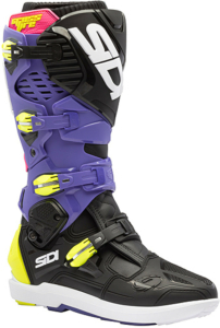 Cizme Moto MX/Enduro Crossfire 3 SRS Violet/Black/Yellow Fluo, 10