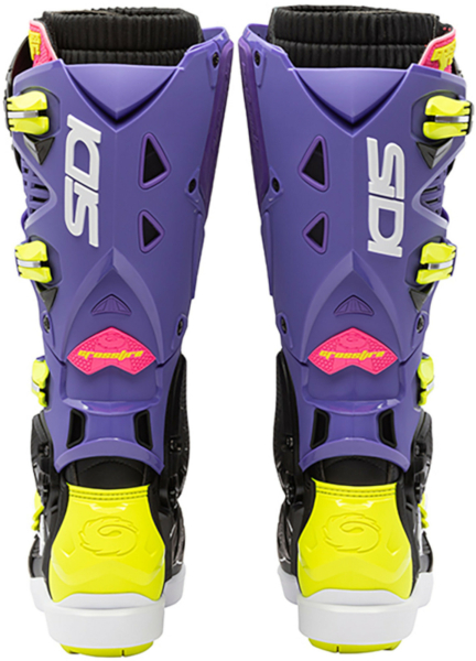 Cizme Moto MX/Enduro Crossfire 3 SRS Violet/Black/Yellow Fluo, 7