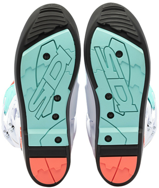 Cizme Moto MX/Enduro Crossfire 3 SRS White/Fluo Mint/Fluo Coral, 12
