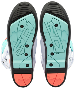Cizme Moto MX/Enduro Crossfire 3 SRS White/Fluo Mint/Fluo Coral, 12