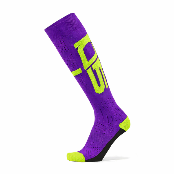 Sosete Moto MX/Enduro Off Sprint Violet/Yellow, 3