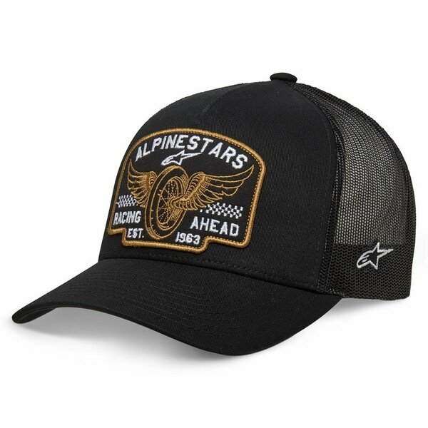 Sapca ALPINESTARS HERITAGE PATCH TRUCKER Hat Negru/Bej, 12