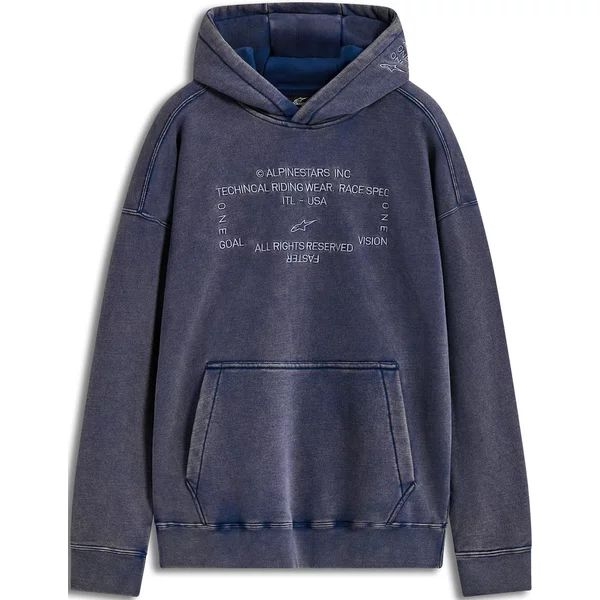 Hanorac ALPINESTARS INFINITE WASHED OVERSIZED S Negru spalacit, 4