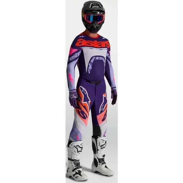 Tricou cross-enduro ALPINESTARS SUPERTECH DYNA 2027 S Alb/Albastru/Mov, 4