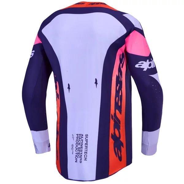 Tricou cross-enduro ALPINESTARS SUPERTECH DYNA 2027 S Alb/Albastru/Mov, 8