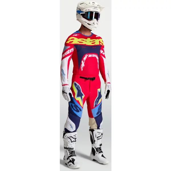 Tricou cross-enduro ALPINESTARS SUPERTECH DYNA 2027 S Alb/Albastru/Mov, 11