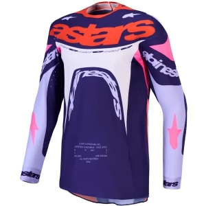 Tricou cross-enduro ALPINESTARS SUPERTECH DYNA 2027 S Alb/Albastru/Mov, 13