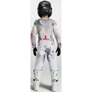 Pantalonii cross-enduro de copii ALPINESTARS FLUID LONE 2027 26 Gri camo/Mov