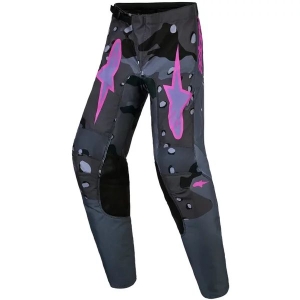 Pantalonii cross-enduro de copii ALPINESTARS FLUID LONE 2027 26 Gri camo/Mov, 6