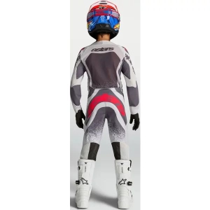 Pantaloni cross-enduro de copii ALPINESTARS SUPERTECH SWAN 2027 Gri/Rosu 26