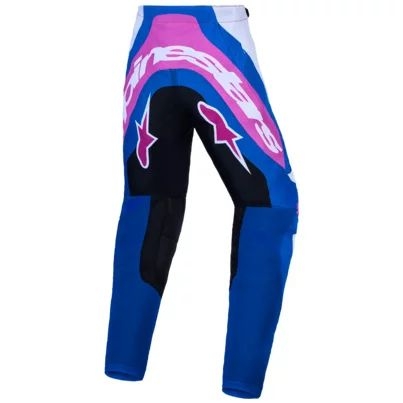 Pantaloni cross-enduro de copii ALPINESTARS SUPERTECH MAVEN 2027 26 Alb/Roz/Albastru, 9
