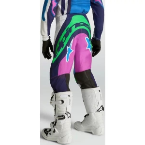 Pantaloni cross-enduro de copii ALPINESTARS SUPERTECH MAVEN 2027 26 Alb/Roz/Albastru, 7