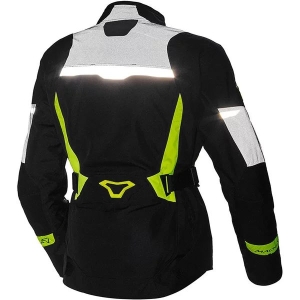Geaca textil dama impermeabila MACNA SONAR NIGHT EYE M Negru/Gri/Galben