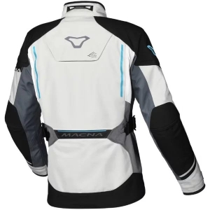 Geaca textil de dama impermeabila touring/adventure MACNA MUNDIAL L Gri/Negru