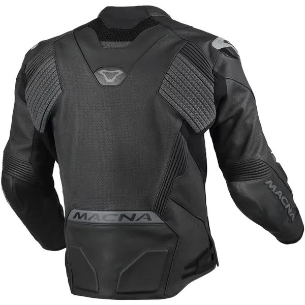 Geaca de piele sport MACNA BLITZ Negru/Alb 54, 14