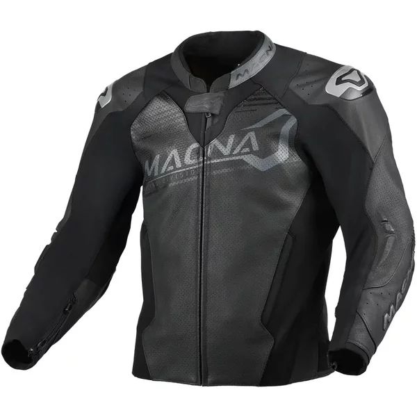 Geaca de piele sport MACNA BLITZ Negru/Alb 54, 15
