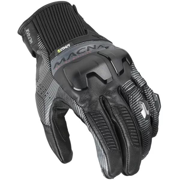 Manusi de piele MACNA ULTRAXX 2.0 S Negru/Albastru/Rosu, 15