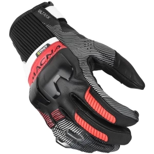 Manusi de piele MACNA ULTRAXX 2.0 S Negru/Albastru/Rosu, 13
