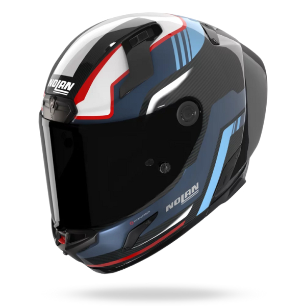 Casca Moto Full-Face X-804 RS Ultra Carbon Piega 366 Blue/Black/Red, 2
