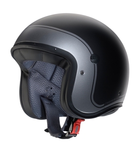 Casca open face (jet) Caberg model Freeride X Imola D5 negru/gun metal (titanium) mat (fibra de sticla) - Negru/gun metal (titanium) mat , XS (53/54cm)