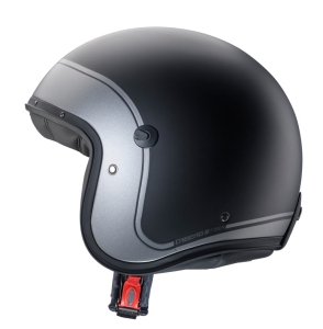 Casca open face (jet) Caberg model Freeride X Imola D5 negru/gun metal (titanium) mat (fibra de sticla) - Negru/gun metal (titanium) mat , L (59/60cm)