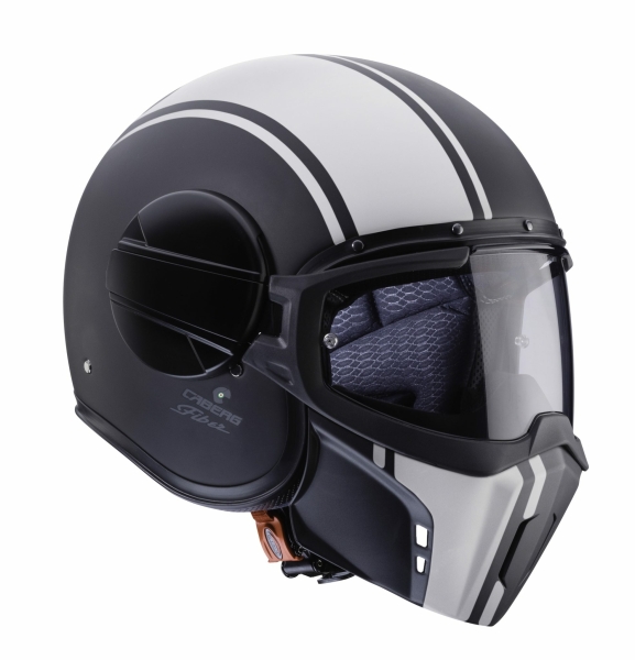 Casca Caberg model Ghost Legend negru/alb mat - fibra de sticla - Negru/alb mat , XL (61/62cm)