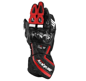 Manusi copii racing vara Seventy model SD-R2K negru/rosu - Negru/rosu , S (7 cm)
