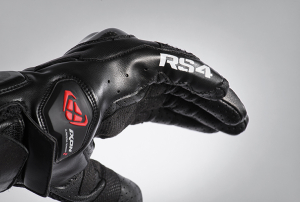 Manusi barbati Roadster vara piele/textil Ixon model RS4 AIR MS culoare: negru - degete tactile (carbon) - Negru , 2XL (11/12)