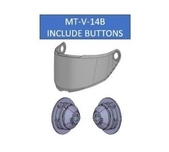 Viziera neagra casca integrala MT Revenge 2 S - Targo S - omologare noua ECE 22.06 (tip MT-V-14B)