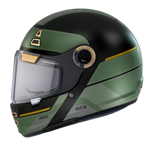 Casca integrala MT Jarama 68th C1 negru lucios - model Retro - Cafe Racer - Negru lucios , S (55/56cm)