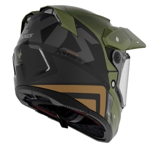 Casca adventure/touring/off road Axxis model Wolf DS Hydra B6 verde mat - tip viziera: MT-V-20 - Verde mat , XS (53/54cm)