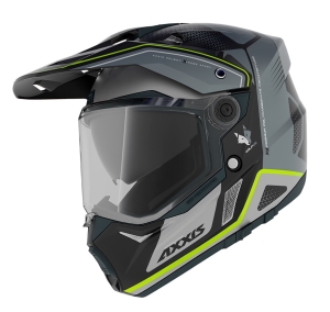 Casca adventure/touring/off road Axxis model Wolf DS Roadrunner B2 gri lucios – tip viziera: MT-V-20 - L (59/60cm)