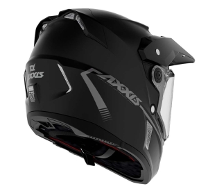 Casca adventure/touring/off road Axxis model Wolf DS A1 negru mat – tip viziera: MT-V-20 - L (59/60cm)
