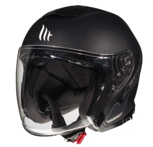 Casca open face MT Thunder III SV Jet A1 negru mat (ochelari soare integrati) – tip MT-V-19 - Negru mat , S (55/56cm)