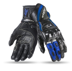 Manusi barbati racing vara Seventy model SD-R2 negru/albastru - Negru/albastru , L (9 cm)