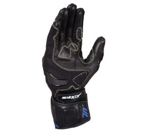 Manusi barbati racing vara Seventy model SD-R2 negru/albastru - Negru/albastru , XL (10 cm)