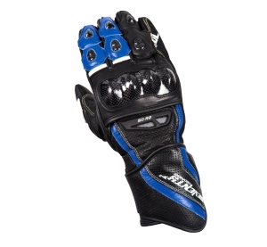 Manusi barbati racing vara Seventy model SD-R2 negru/albastru - Negru/albastru , XXL (11 cm)