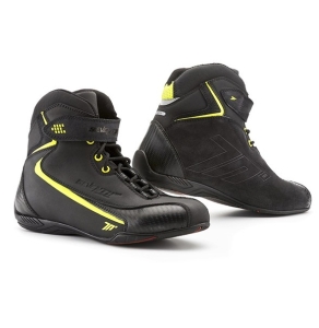 Ghete moto Urban Unisex Seventy model SD-BC6 culoare: negru/galben fluor - Negru/galben fluor , 46