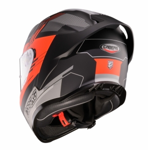 Casca integrala Caberg model Roxter Colt R9 negru/rosu/gri mat Pinlock ready - Negru/rosu/gri mat , L (59/60cm)