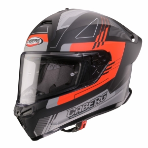 Casca integrala Caberg model Roxter Colt R9 negru/rosu/gri mat Pinlock ready - Negru/rosu/gri mat , M (57/58cm)