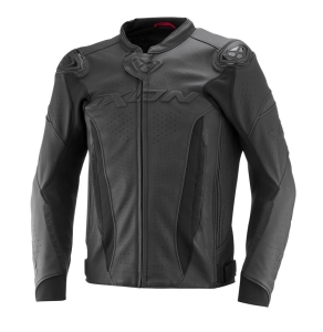 Geaca (jacheta) motociclete barbati piele Racing Ixon vara model Vortex 3 MS culoare: negru/negru - Negru/negru , XXXL